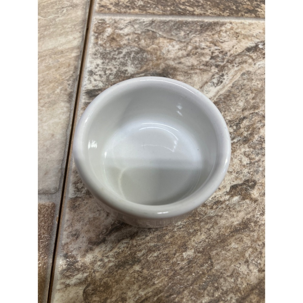Hall China 915 White Ceramic Ramekin Souffle Dipping Bowl 2.75 Inch USA Made